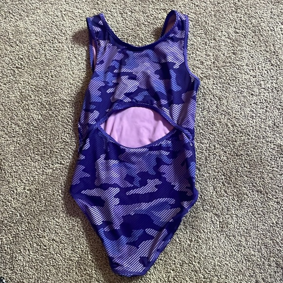 Purple Camouflage gymnastics leotard - Picture 2 of 2